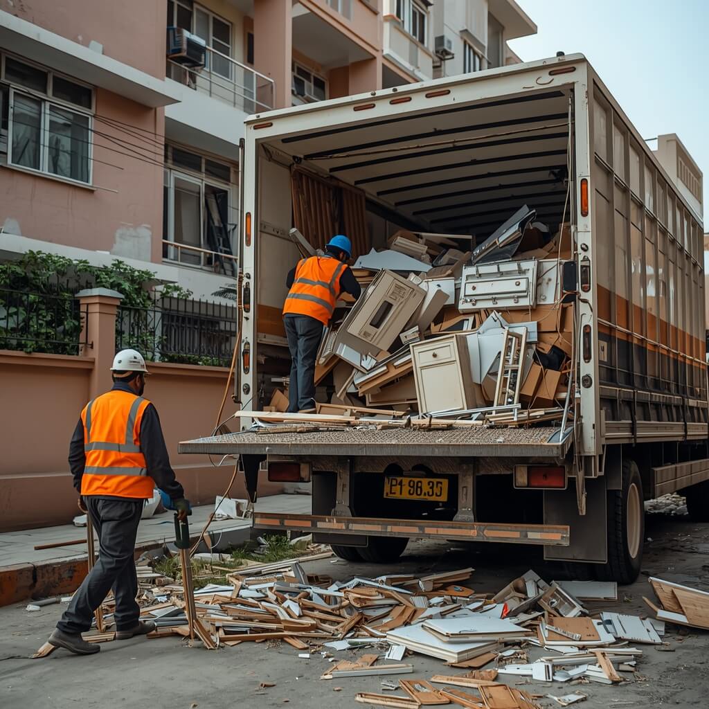 Home renovation debris