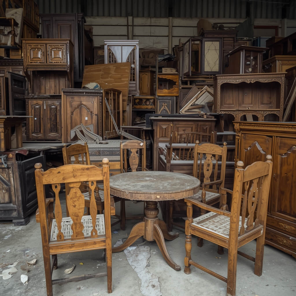 Wooden furniture and fixtures