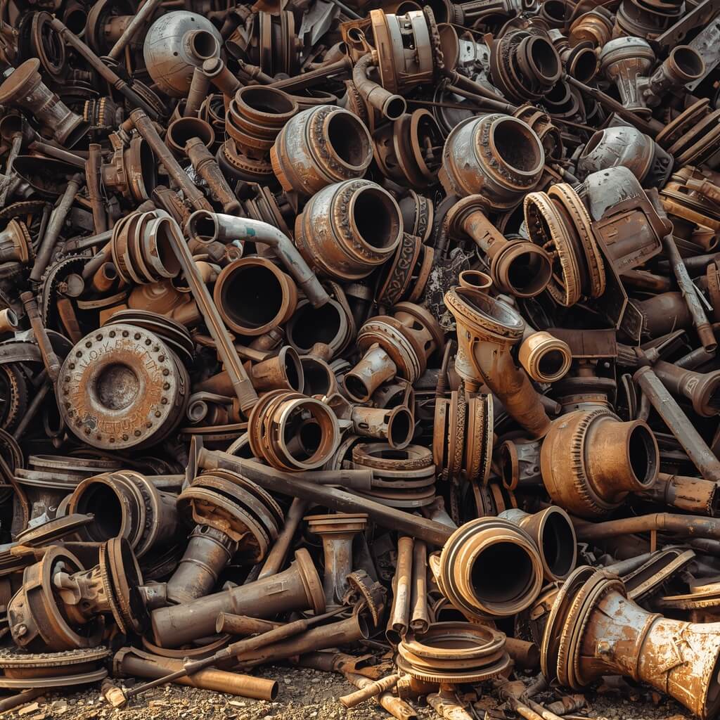 Iron scrap metal