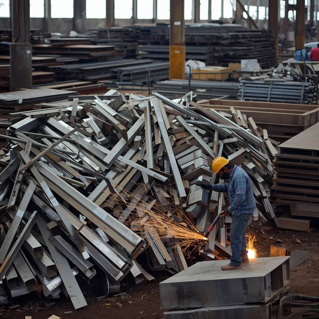 Steel scrap materials