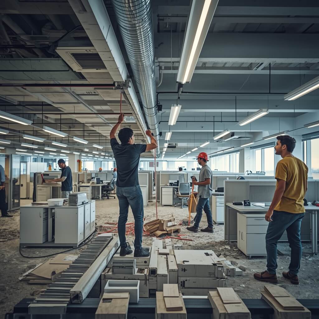 Office space being dismantled