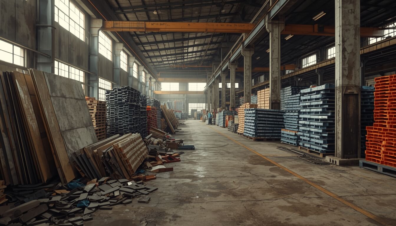 Industrial plastic waste, plastic sheets, pipes and manufacturing scrap